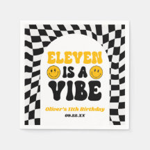 Eleven Is A Vibe Retro 11th Birthday Party