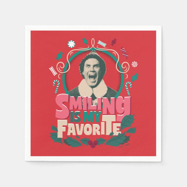 Servilleta De Papel Elf - Sonreír es mi favorito (Anverso)