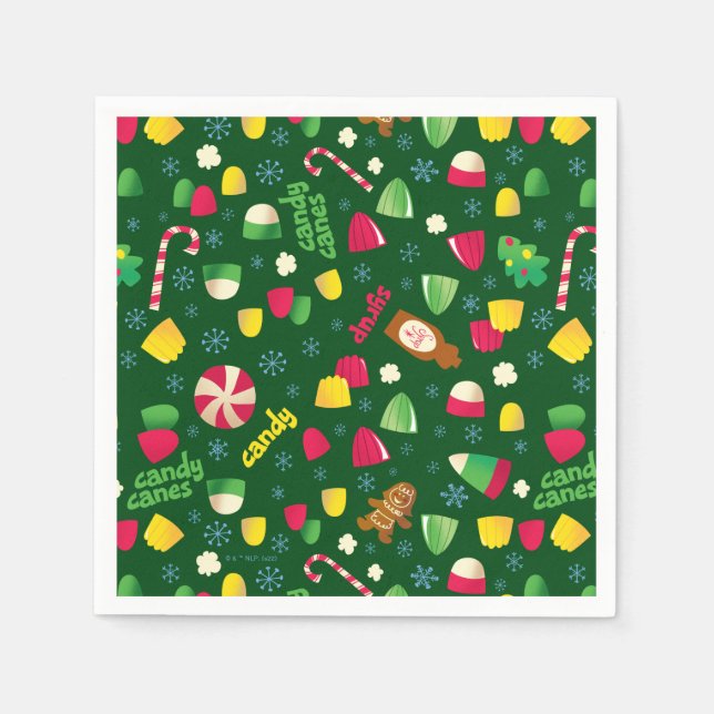 Servilleta De Papel Elf the Movie Candy Pattern (Anverso)
