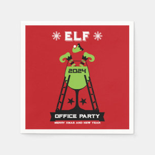 Servilleta De Papel Elf Xmas Fiesta