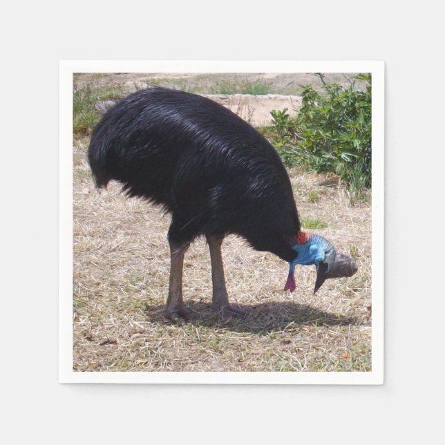 Servilleta De Papel Eliminador Cassowary Bird Bug, (Anverso)