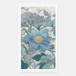 Servilleta De Papel Elise Blue Nouveau Jardín Floral