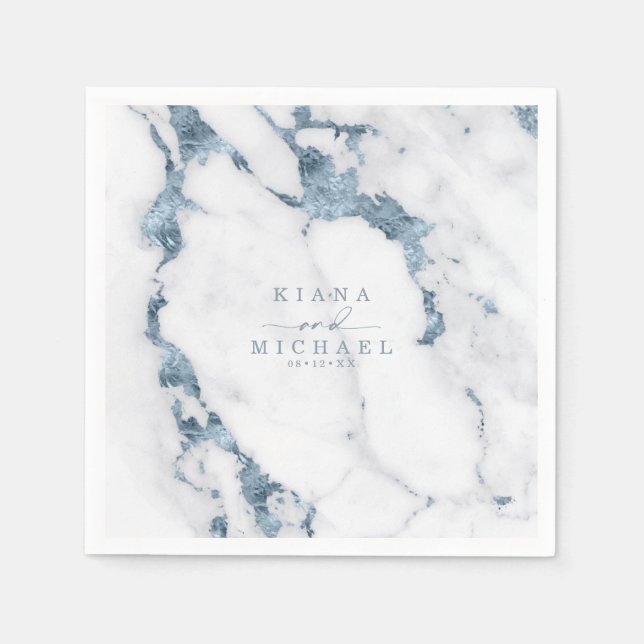 Servilleta De Papel Elizabeth Fair Dusty Blue ID816 (Anverso)