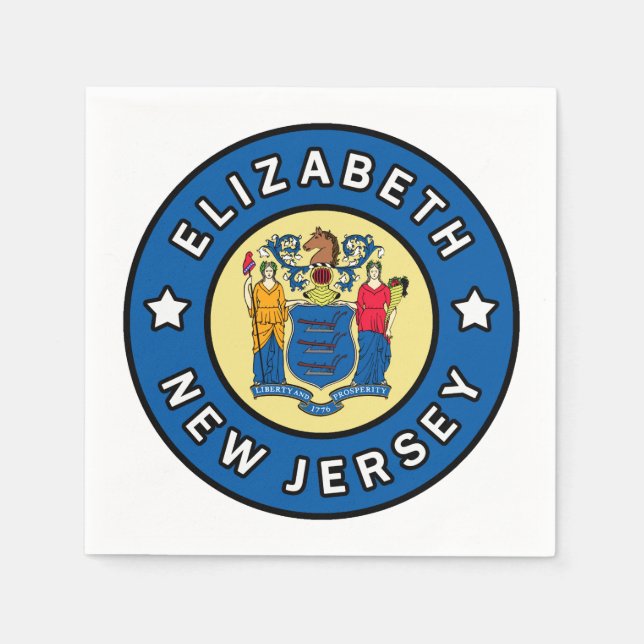 Servilleta De Papel Elizabeth New Jersey (Anverso)