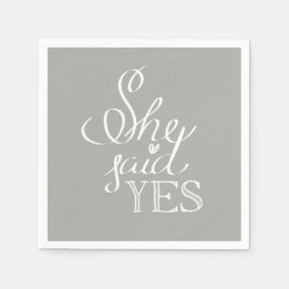 Servilleta De Papel Ella Dijo Que SÍ Cocktail Napkins