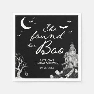 Servilleta De Papel Ella Encontró Su Novio Halloween Despedida de Solt