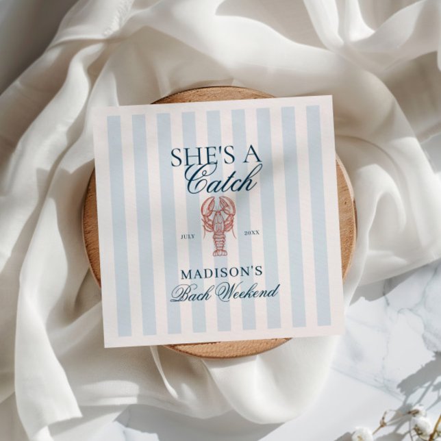 Servilleta De Papel Ella es un buen partido Lobster Despedida de solte (Subido por el creador)