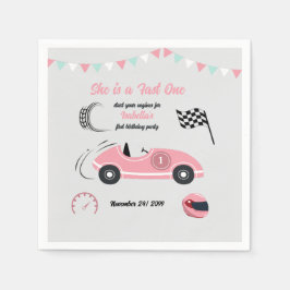 Servilleta De Papel Ella es una festividad rápida de un coche de raza 