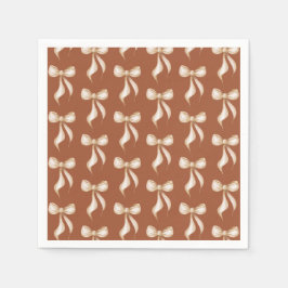 Servilleta De Papel Ella está atando el nudo Patrón de lazo de ducha n