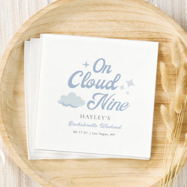 Servilleta De Papel Ella Está En La Nube 9 Bachelorette Weekend (Subido por el creador)