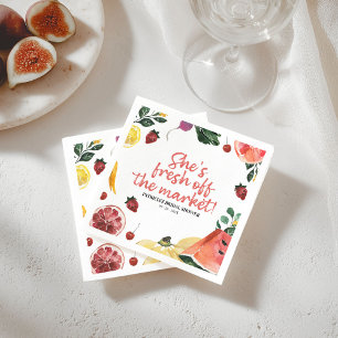 Servilleta De Papel Ella está fuera del mercado Desayuno de regalos de