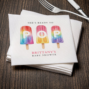 Servilleta De Papel Ella está lista para el Baby Shower de verano de l