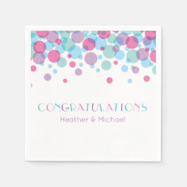 Servilleta De Papel Ella está lista para usar puntos de polka Baby Sho