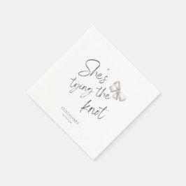 Servilleta De Papel Ella se está casando en una fiesta de despedida de