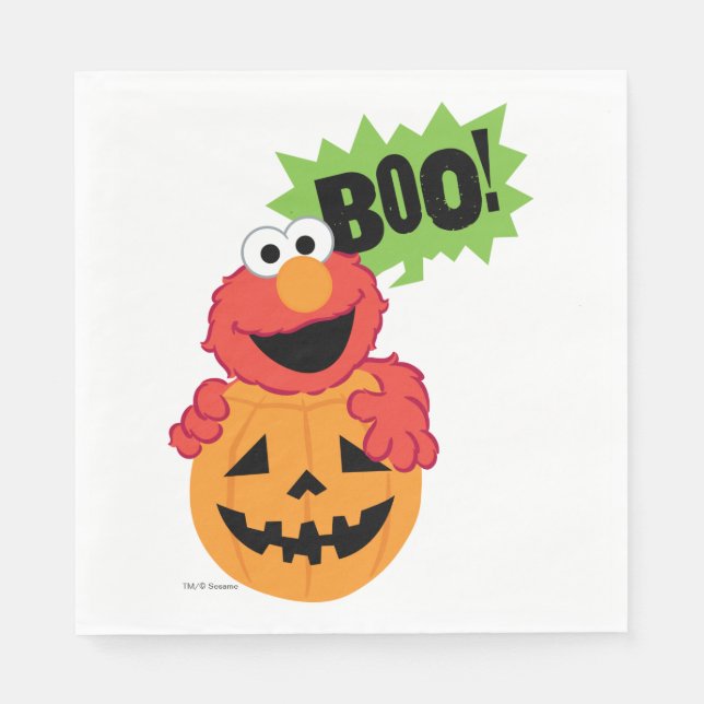 Servilleta De Papel Elmo - Boo (Anverso)