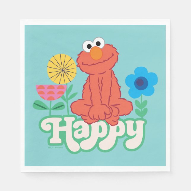 Servilleta De Papel ¡Elmo Happy! (Anverso)