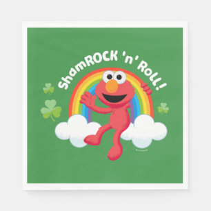 Servilleta De Papel Elmo   Shamrock 'n' Roll Arcoiris