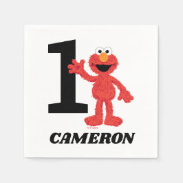 Servilleta De Papel Elmo simple 1er cumpleaños
