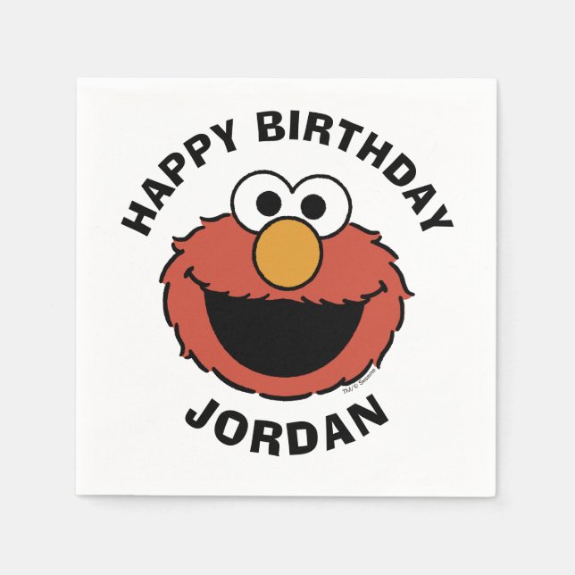 Servilleta De Papel Elmo Smiling Face (Anverso)