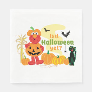 Servilleta De Papel Elmo ¿Ya es Halloween?