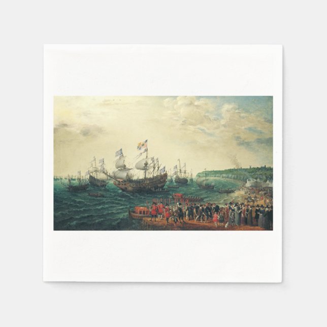 Servilleta De Papel Embarcadura en la margen del Palatino Elector (Anverso)