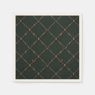 Servilleta De Papel Emblema de caza de bronce