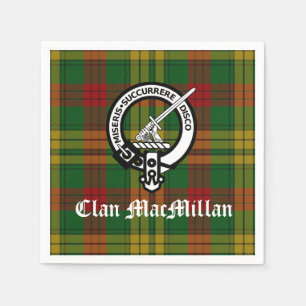 Servilleta De Papel Emblema de Clan MacMillan y Tartán