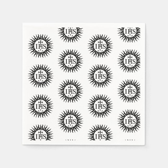 Servilleta De Papel Emblema de la Sociedad de Jesús (Anverso)