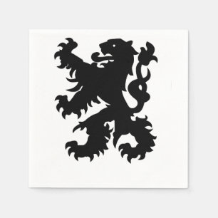 Servilleta De Papel Emblema del León Flamenco
