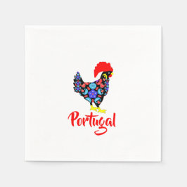 Servilleta De Papel Emblema nacional portugués Barcelos Rooster