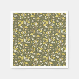 Servilleta De Papel Embrace Nature with Elegant Floral Patterns