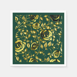 Servilleta De Papel Emerald Romance wedding napkins