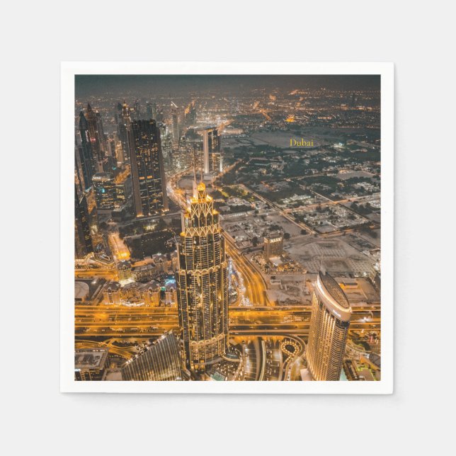 Servilleta De Papel Emiratos Árabes Unidos, Burj Khalifa, (Anverso)