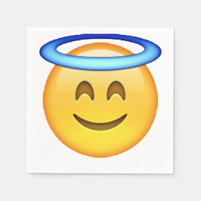 Servilleta De Papel Emoji - Ángel (Anverso)