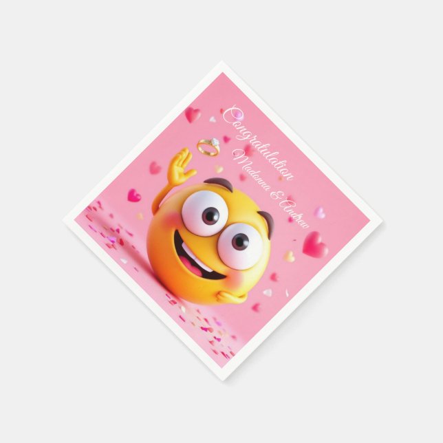 Servilleta De Papel Emoji comprometida (Borde)