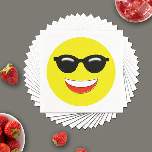 Servilleta De Papel Emoji Guay Chill Sungafas