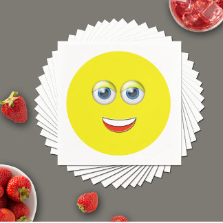 Servilleta De Papel Emoji sonriente