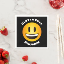Emoji sonriente libre de gluten