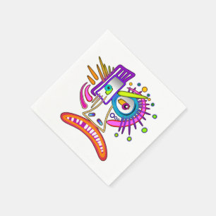 SERVILLETA DE PAPEL EMOJI TRIBAL FROWNIE MEEMOGIE