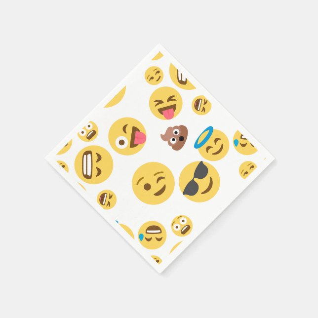 Servilleta De Papel Emojis locas (Borde)