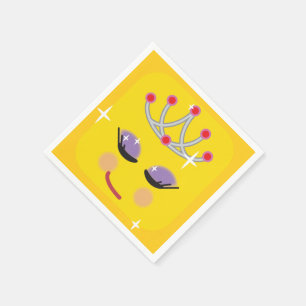 Servilleta De Papel Emoticon de Princesa Espárrica