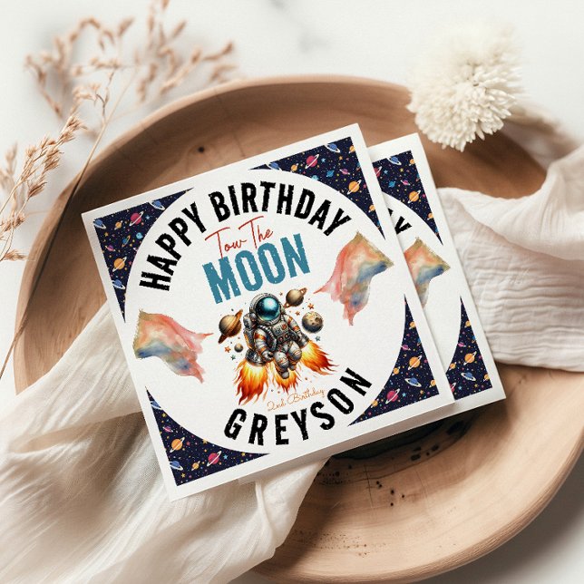 Servilleta De Papel empezar a remolcar la luna 2º espacio de cumpleaño (Subido por el creador)