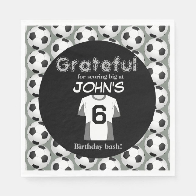 Servilleta De Papel Empieza la celebración del sexto cumpleaños (Anverso)