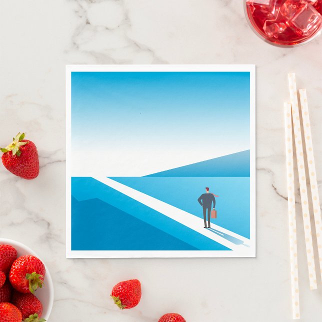 Servilleta De Papel Empresario mirando hacia el futuro (Subido por el creador)