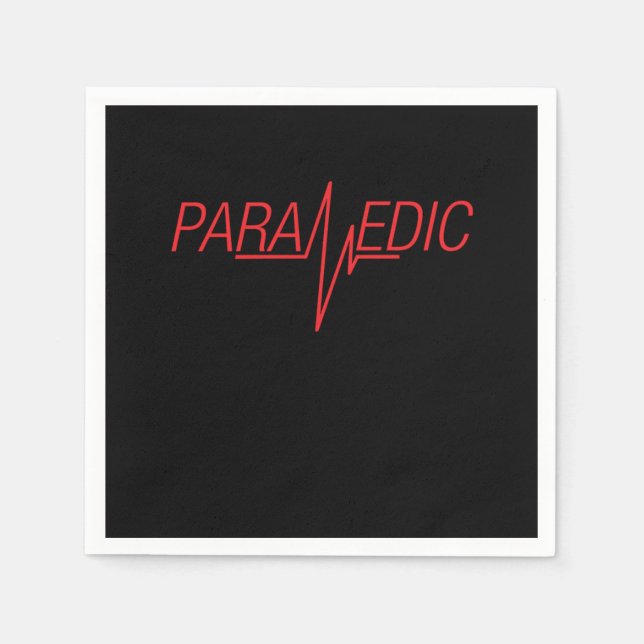 Servilleta De Papel EMT paramédico EMS Ambulancia Medicina Primeros Au (Anverso)