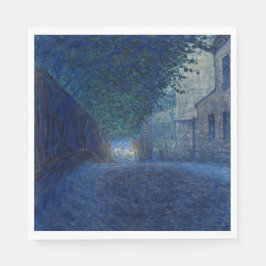 Servilleta De Papel En Dusk (Paisaje nocturno) (Escena nocturna)