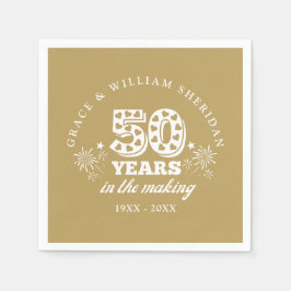 Servilleta De Papel En el 50° aniversario de los Bodas
