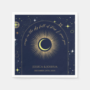 Servilleta De Papel En el cielo lleno de estrellas te vi la Marina Cel