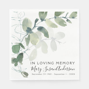 Servilleta De Papel En la memoria amorosa Eucalyptus