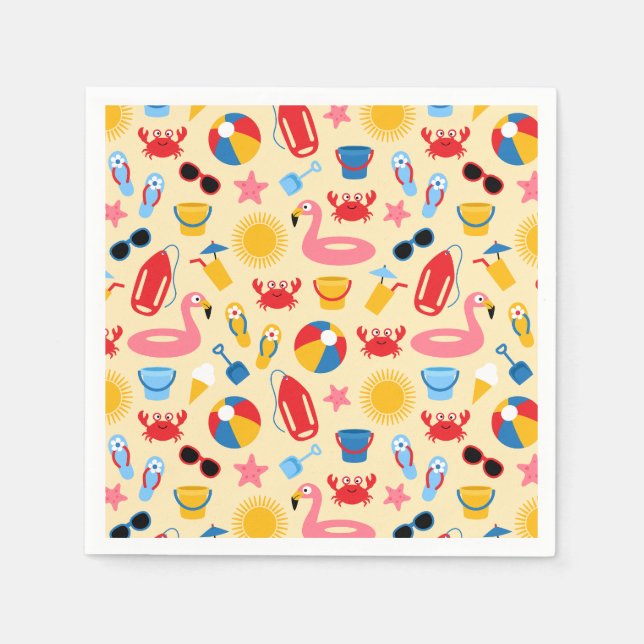 Servilleta De Papel En la playa (Anverso)
